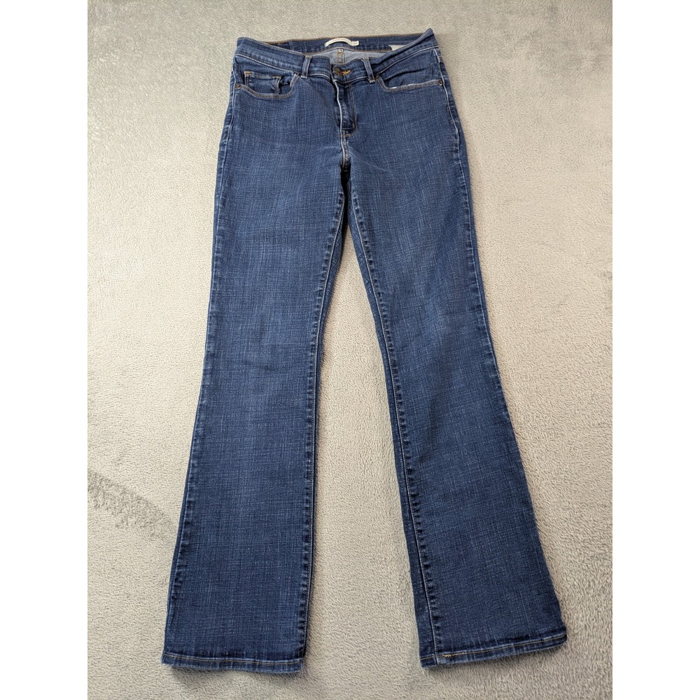 Levis Classic Bootcut Jeans Womens 29 Blue Stretch Denim Mid Rise 39252-0004 - Picture 2 of 13